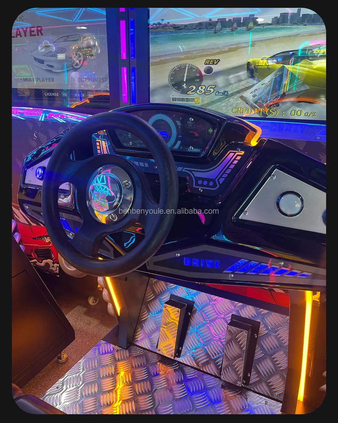 New product simulator Racing car arcade coin-operated video game console Game machine Center Racing console Speed video arcade