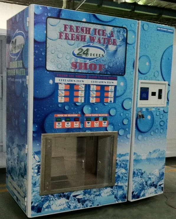 Double Use Water Dispenser Ice Maker Vending Machine