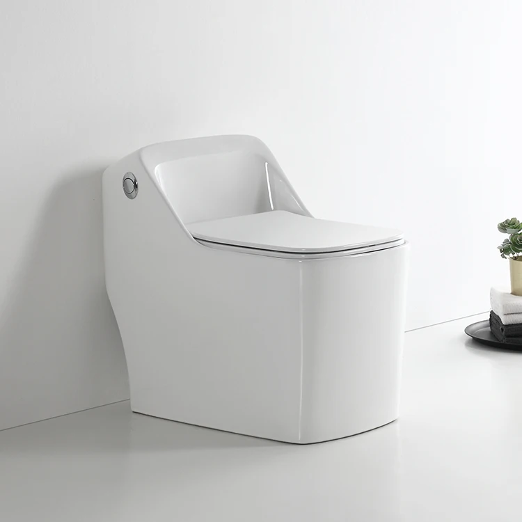New style square shape modern western water closet toilet bowl siphonic one piece bathroom sanitary ceramic toilet