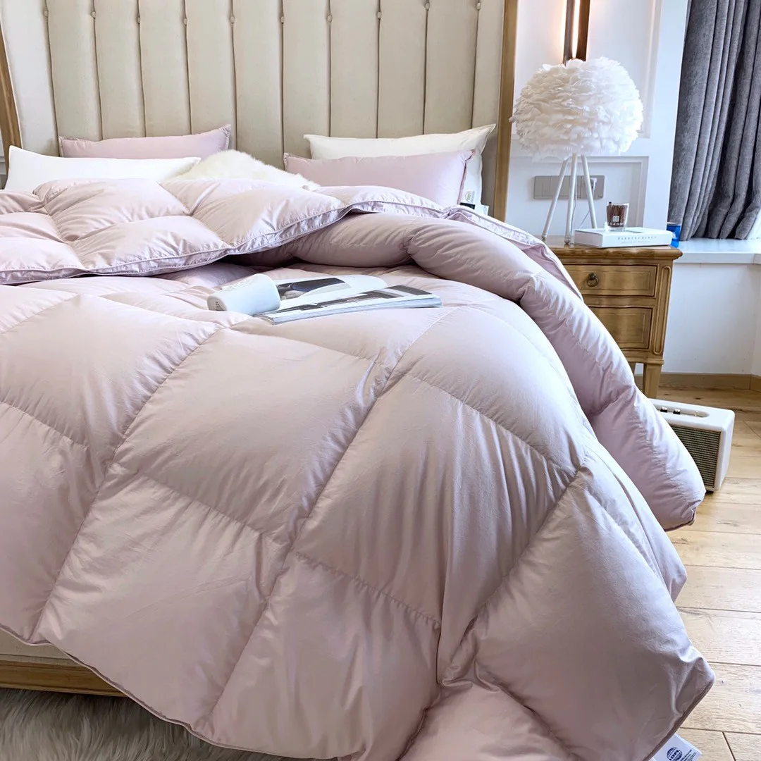 Duvet,Hotel Quilt,Five-star hotel 95 white goose down quilt core high-end 100 cotton warm down quilt spring and autumn quilt