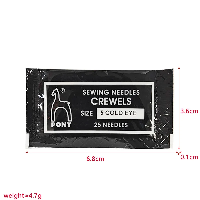 Manufacturers direct sales of India PONY brand hand-stitched embroidery needles each specification gold tail 25 pieces