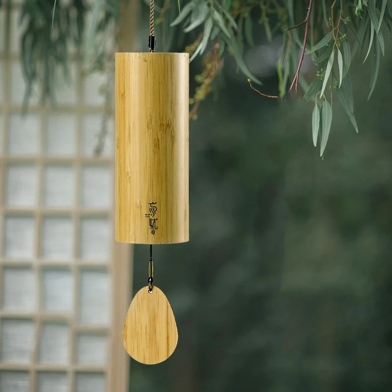 high quality 2024 New style 8-tone wind chime for meditation healing gift  Japanese hand scale chord bamboo wind chime