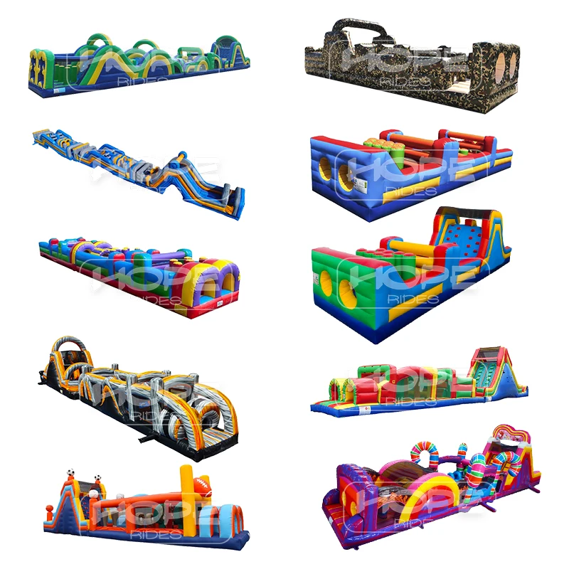 Kids inflatable playground obstacle course fun city bouncer inflable jumper inflatable wild west house bounce jump bouncy