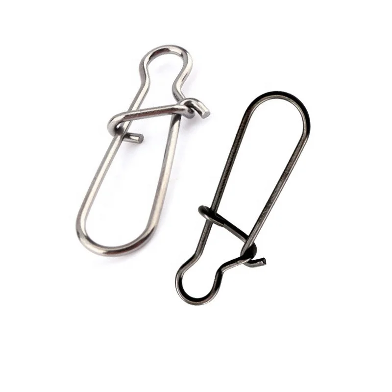 RISING Manufacturer 00#-8# Stainless Steel Hook line Connector Lure Accessories Duo Lock Snap Sea Fishing Swivels
