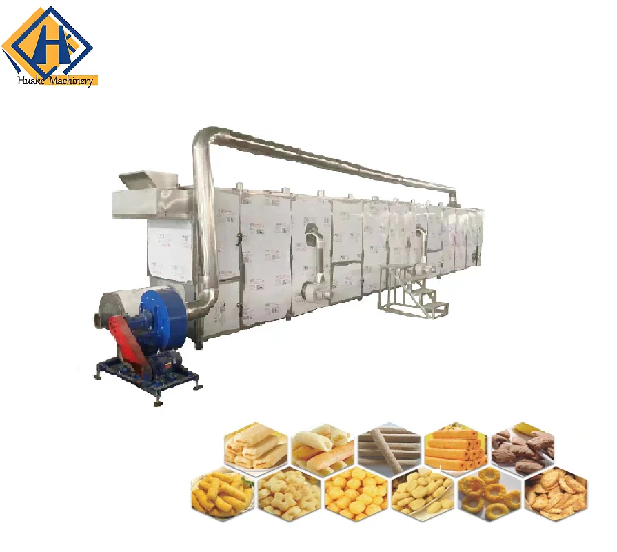 Large food dehydrator continuous oven curing  tunnel oven for pizza tortilla tunnel type baking oven