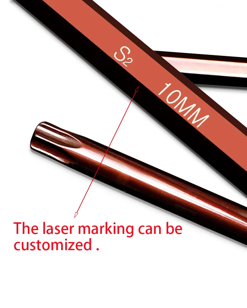 high quality 9pcs ball end S2 bronze folding universal combination 2 4 5 6 8mm hexagonal hex key wrench set allen Wrenches