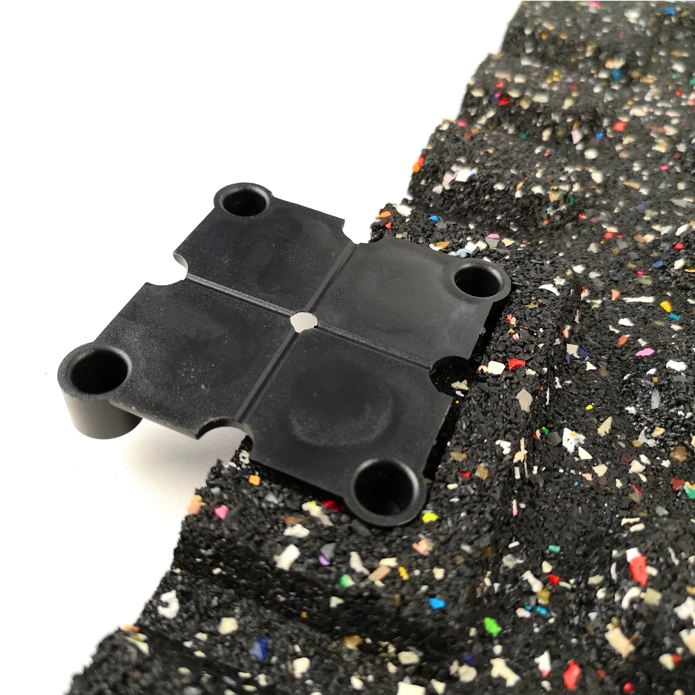 500x500x25mm High density shockproof rubber floor rubber tiles for indoor