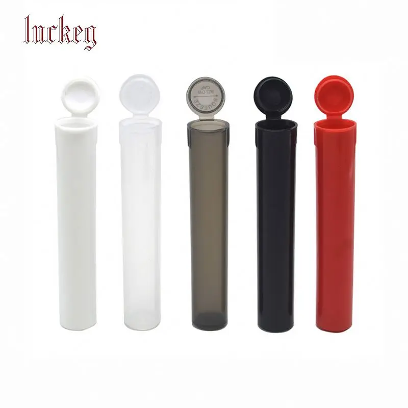 plastic Cigar sealing pipe Disposable Colorful Wholesale Price Blunt Waterproof Airtig 110mm*16.1mm Cigarette Storage Tube
