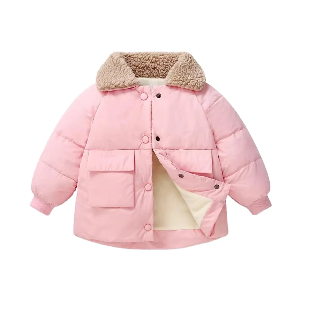 factory customize OEM kids winter coat thick jacket for boys and girls