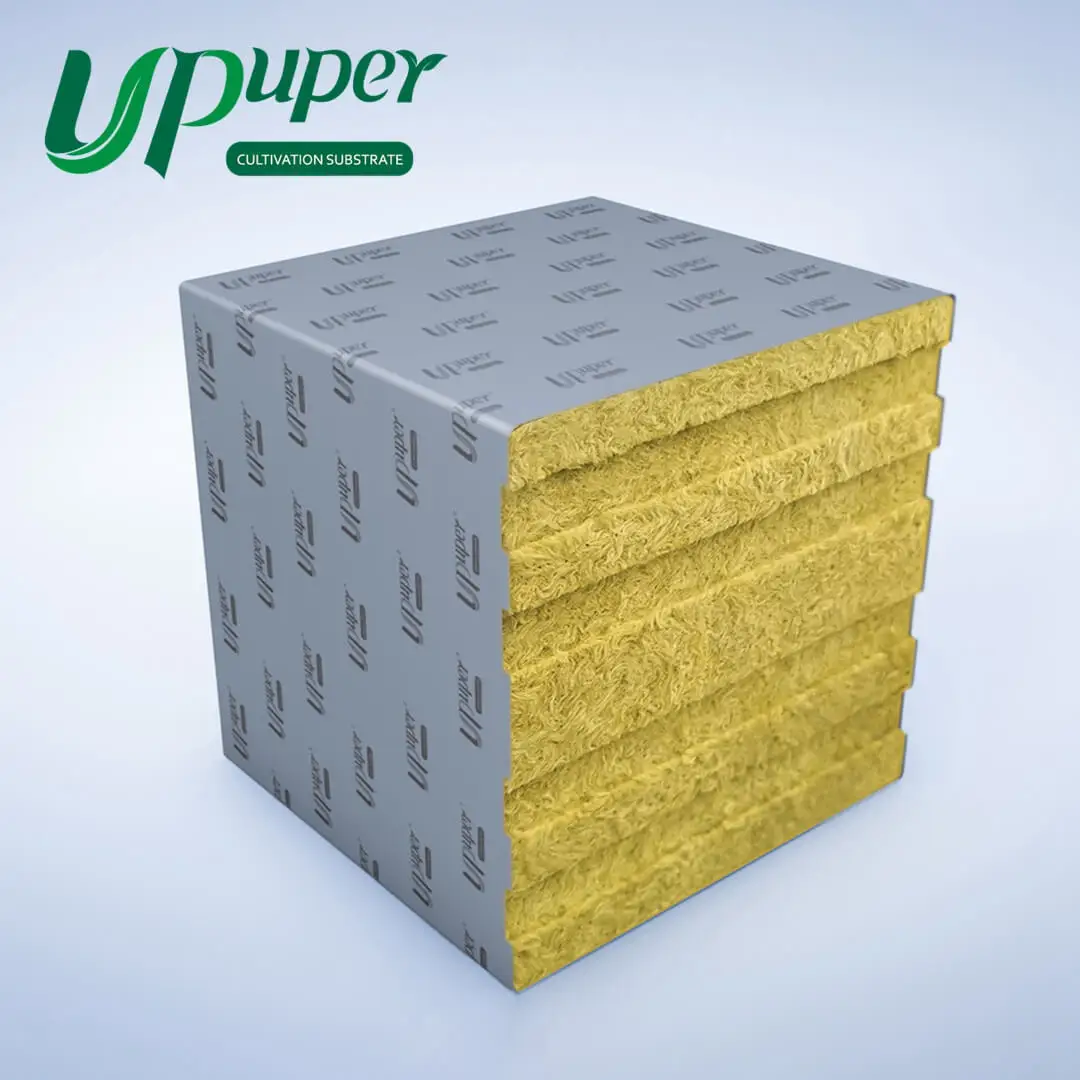 China manufacturer hydroponic box system UPuper rock wool cubes 8x8x8 grow blocks wholesale 20cm grow bag