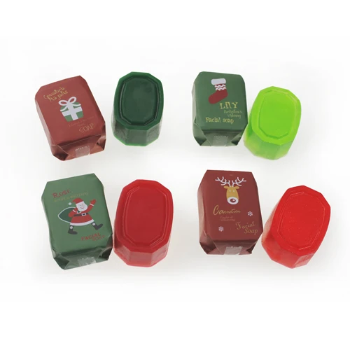 
Private label bath handmade soap promotional gifts item lovely moisturizing face soap for christmas gifts 