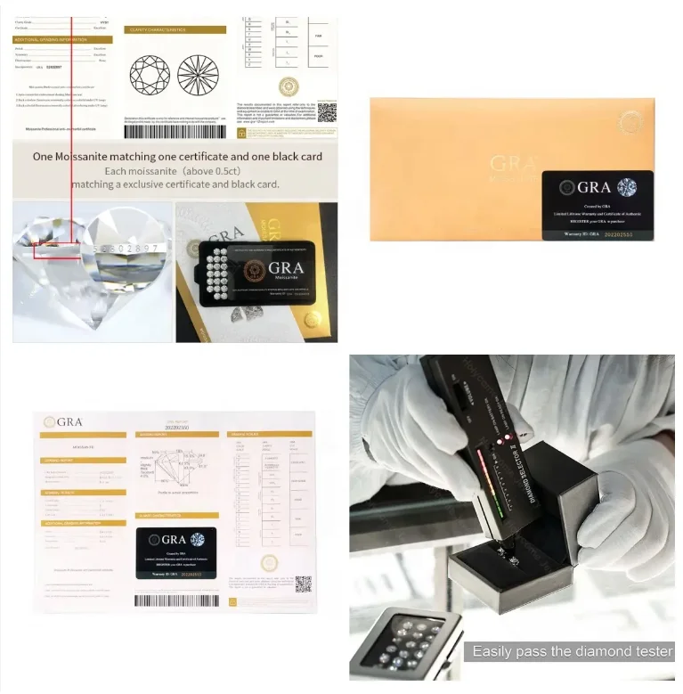 manufacturers wholesale VVS Diamond Round Cut Pink Yellow Green Red Blue Color loose Moissanite