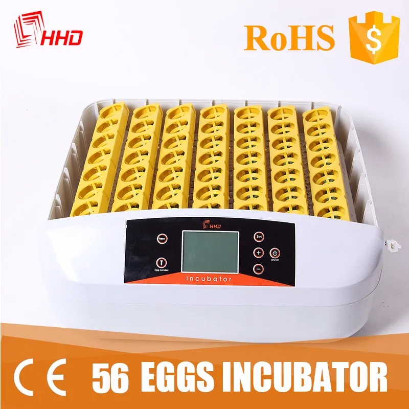 High hatching rate LED light yz 56s mini chicken egg incubator automatic