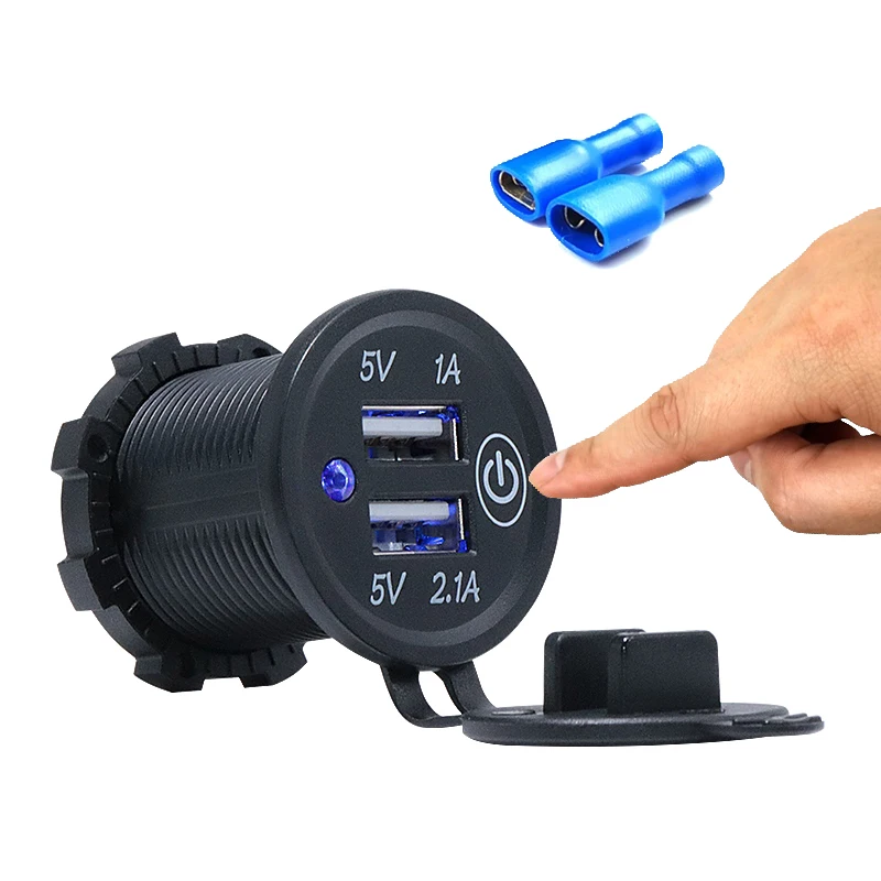 Mobile Car Chargers Fast Charging KWG-P1S Pd Dual Twin USB Car Charger For Mobile Phone