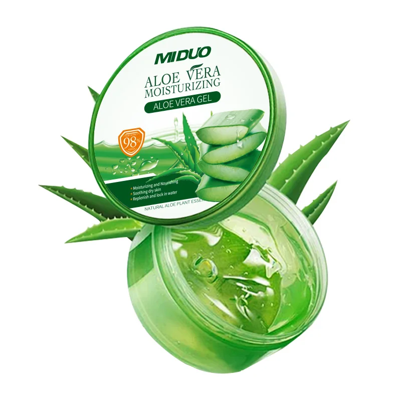 OEM 300G Real Hair Growth Korean Soothing Moisture Whitening Pure Bulk Aloe Vera Gel For Skin