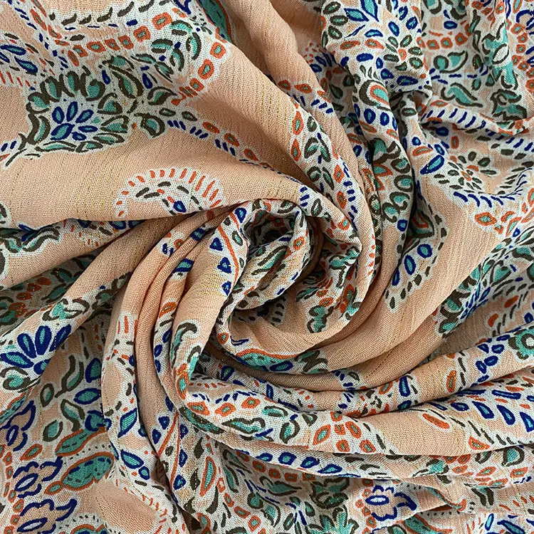 2021 latest stock lot soft woven rayon crepe fabric for dresses