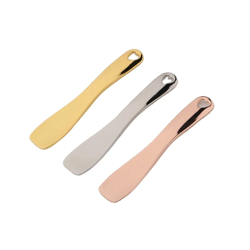 2020 Hot Selling Metal Makeup Wand gold cosmetic spatula skincare cream eye cream spoon