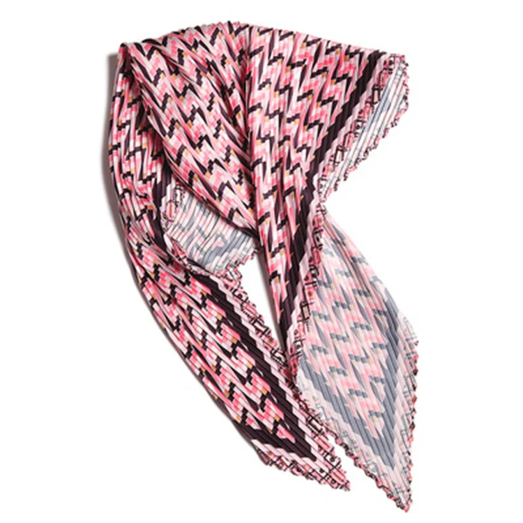 Women Small Square Scarf Breathable Lightweight Neckerchief Printed Silk Scarf