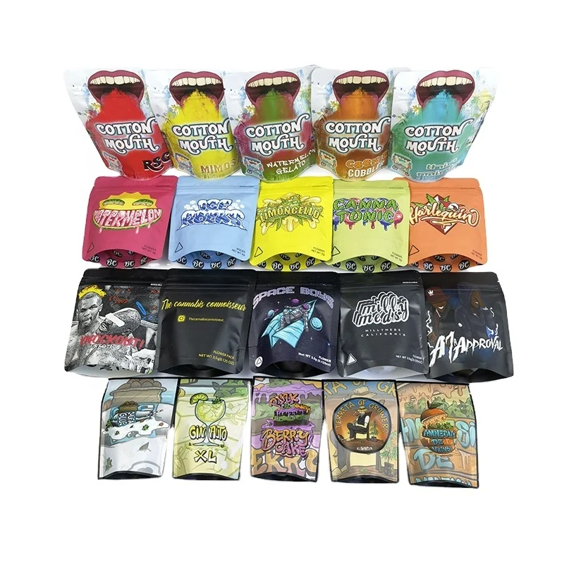 
Customized Newest Matte Material Velvet Texture Smooth Feels Laminate Film Mylar Soft Touch Plastic Packaging Bags 