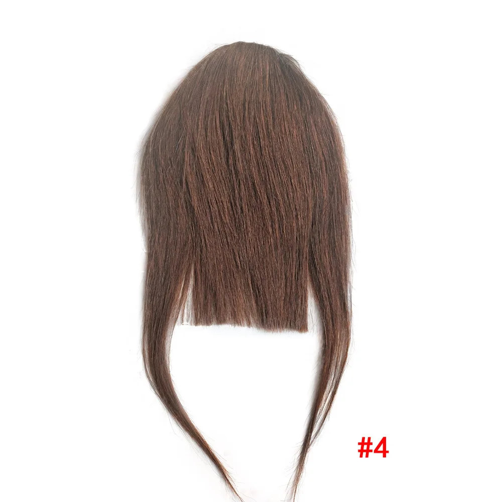 Wholesale Price Brazilian Human Hair Bangs Fringe Clip On Real Hair Straight Hair Bangs Extension