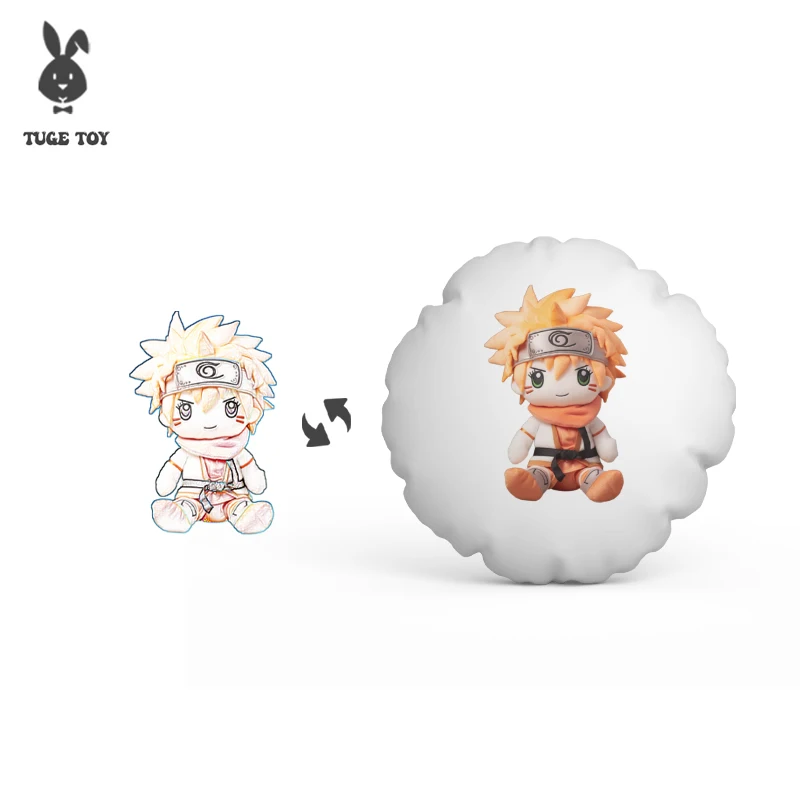 TUGE-Plush toy cute cow white dog throw pillow plush toys cute Master Yoda figurine manufacturers direct sales