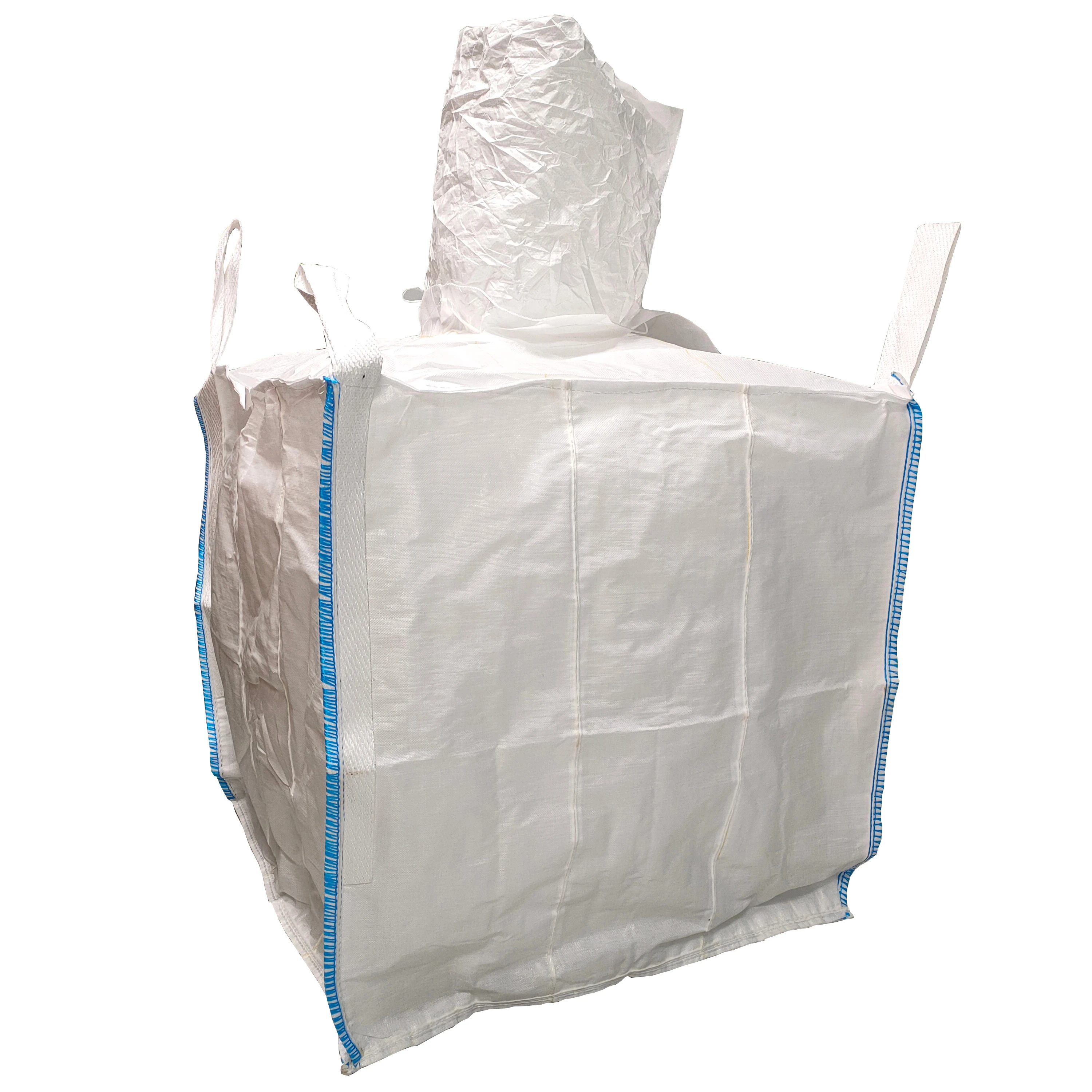 Impermeable sliver new membrane waterproof base cloth packing tiny powdery items pp big fibc Jumbo 1 ton 1.5 ton bags Woven jumbo bag