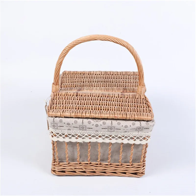  Корзина для пикника из натуральной ивы высокого качества