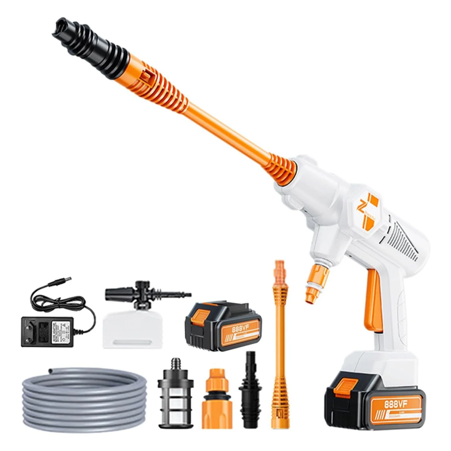 Wireless High Pressure Car Washer Gun Battery Operated Portable Cordless Car Wash Machine for Auto Home Cleaning