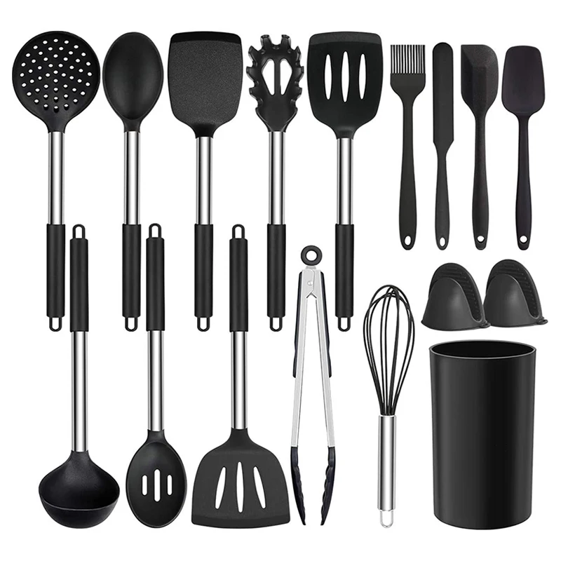 Most Sold Products On Amazon Useful Tool Accessory Stainless Steel 2021 Small Gadget Set Utensil 24 Pc Silicone Kitchen Ware