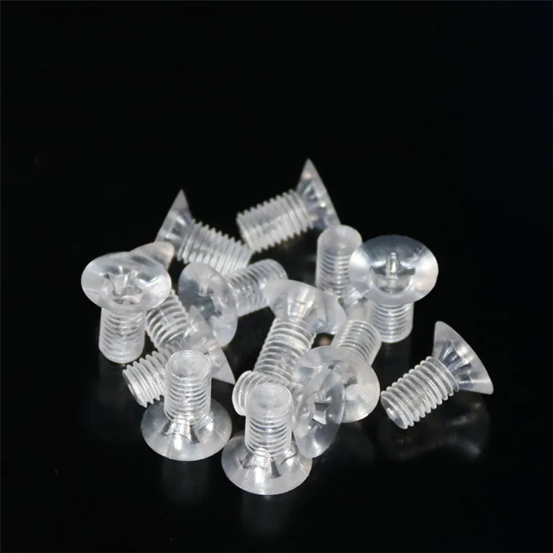 Acrylic plastic cross countersunk head screw PC plastic bolt M2 M3 M4