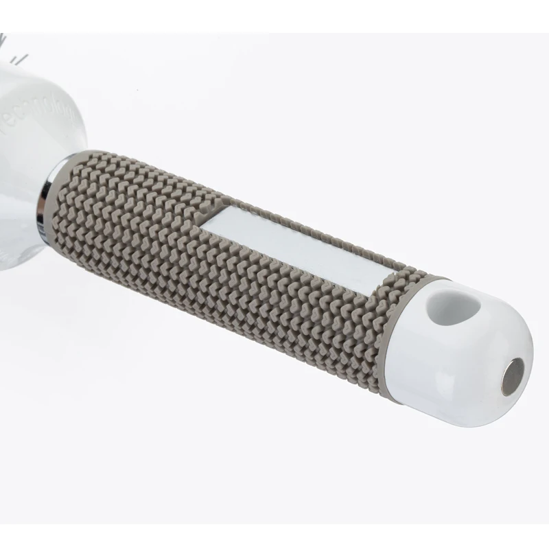 Wholesale gray aluminum tube ceramic curling comb thermally conductive fluffy air volume styling hairdressing comb tool