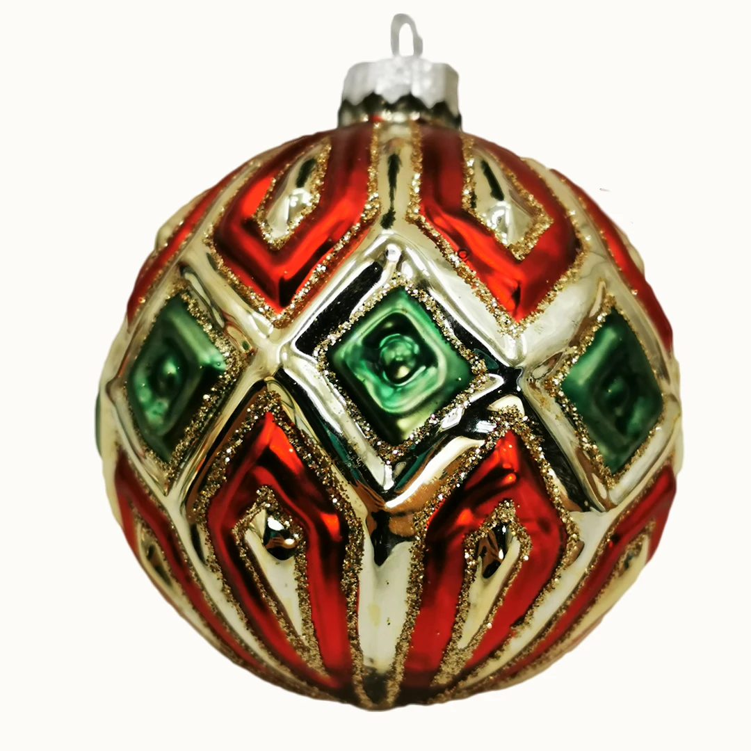 European style Christmas Decorations Clear Handmade Glass Angels With LED Warm Lights Ornament Christmas Gift Bag Banners