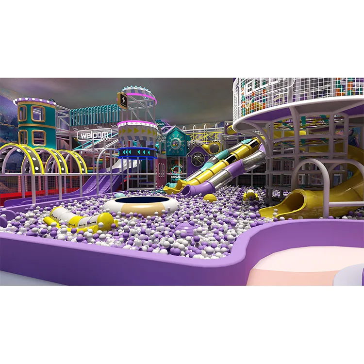 Qiao Qiao kid playground indoor Large Indoor Amusement Park equipment soft play center for children