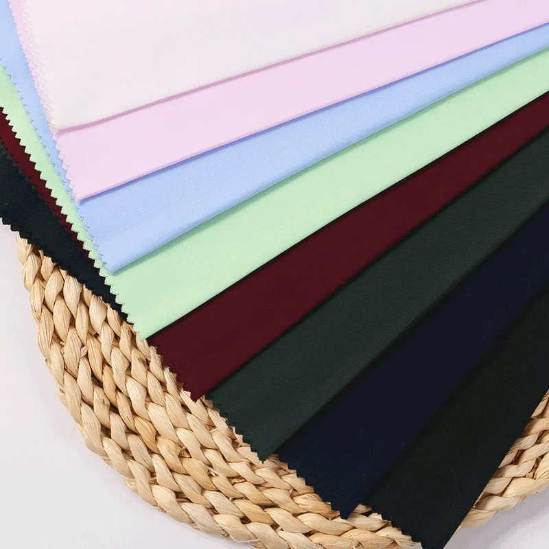 
factory direct custom eco-friendly organic bamboo woven twill dyed fabric for shirt uniform spring&summer 