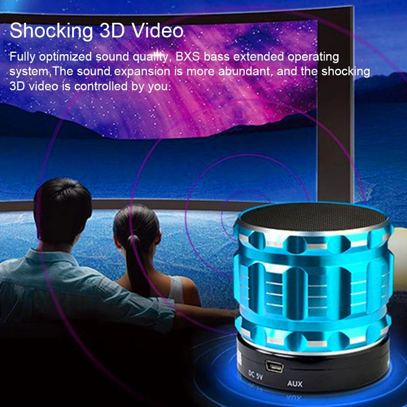 Высококачественная портативная bluetooth-Колонка S28 Mini металлическая Беспроводная мини-колонка с Bluetooth для мобильных телефонов и планшетов