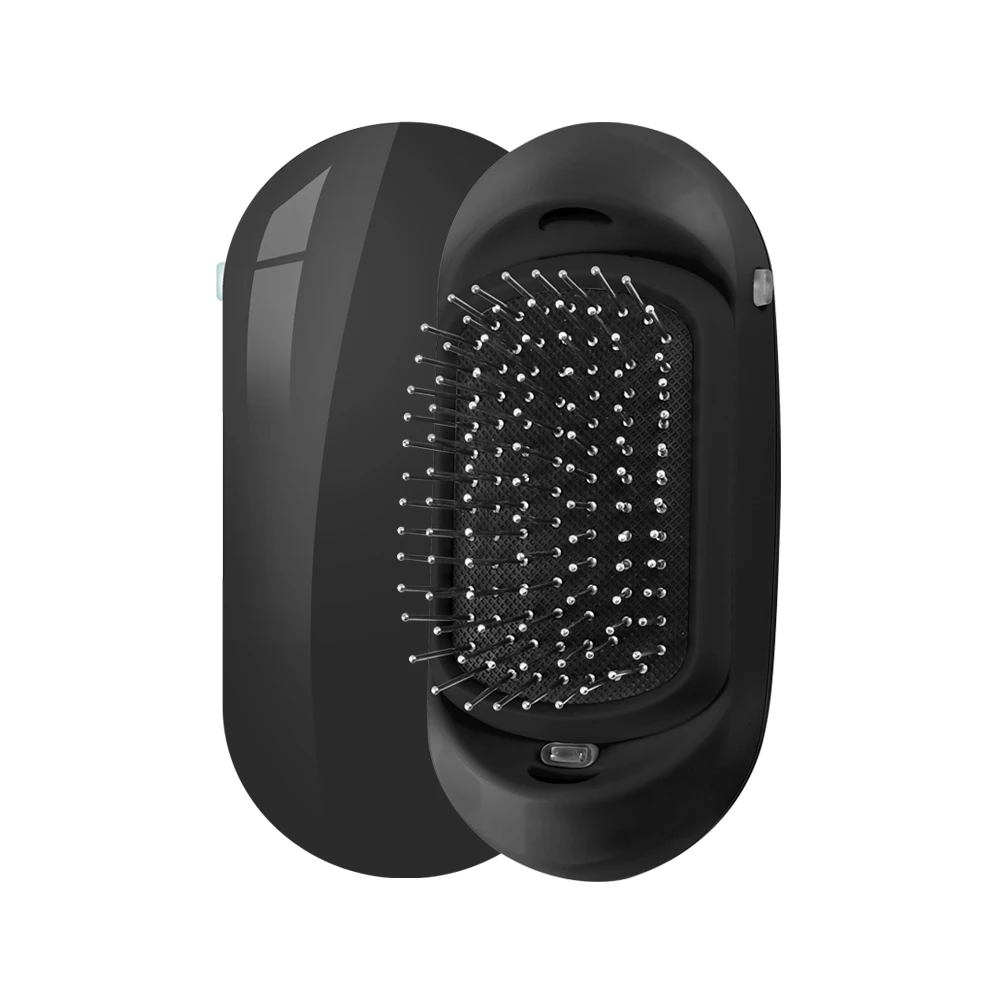 2020 New Personalised Pink White Custom Logo Electric Detangling Detangle Brush For Hair