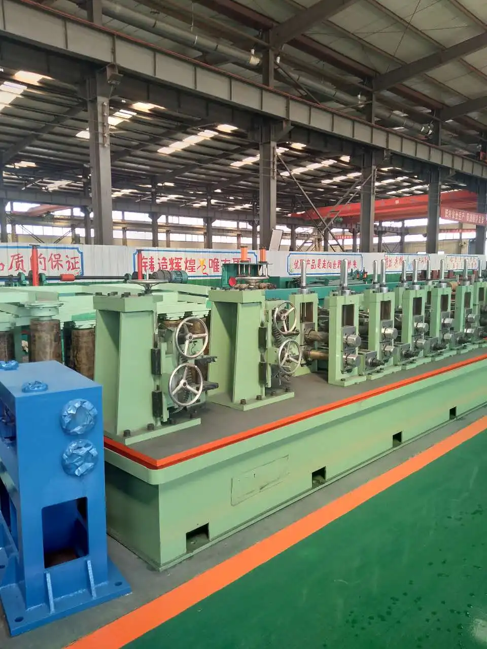 High Frequency Carbon steel material tube making machine iron pipe production line