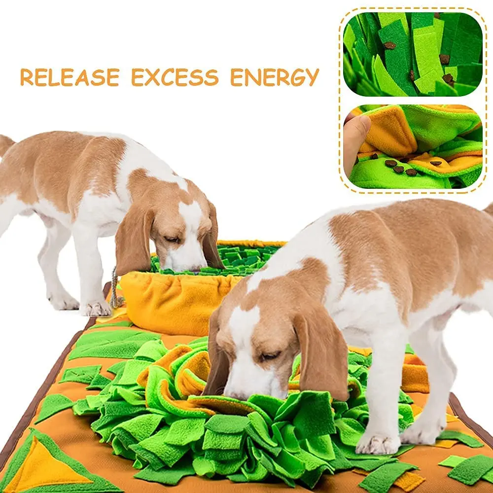 Portable Pet Snuffle Feeding Mat Interactive Feed Puzzle Game Toy For Dog Nose Work Slow Feeding Snuffle Mat For Dogs