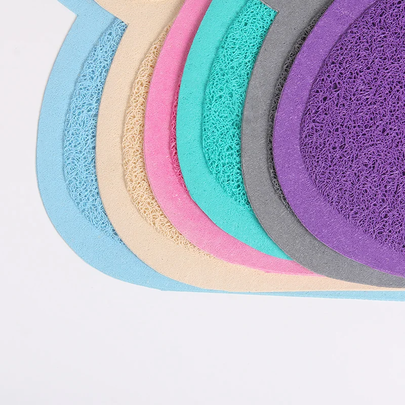 
Wholesale manufacturer Non-slip PVC 45*60cm Cat Litter Mat Food Feeding Mat for Pet Placemat 