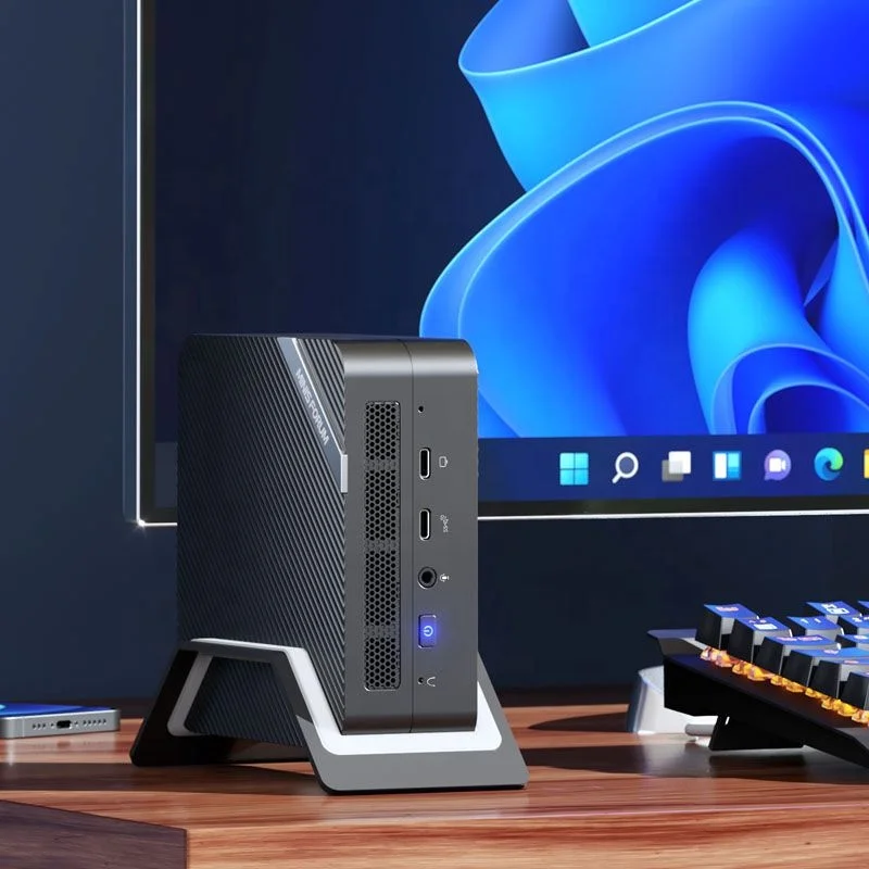 MINISFORUM Gaming Mini PC UM560 AMD Ryzen 5 RJ45 SATA HDD 6 Cores 16GB RAM Windows 11 DDR4 32GB Computador Gamer