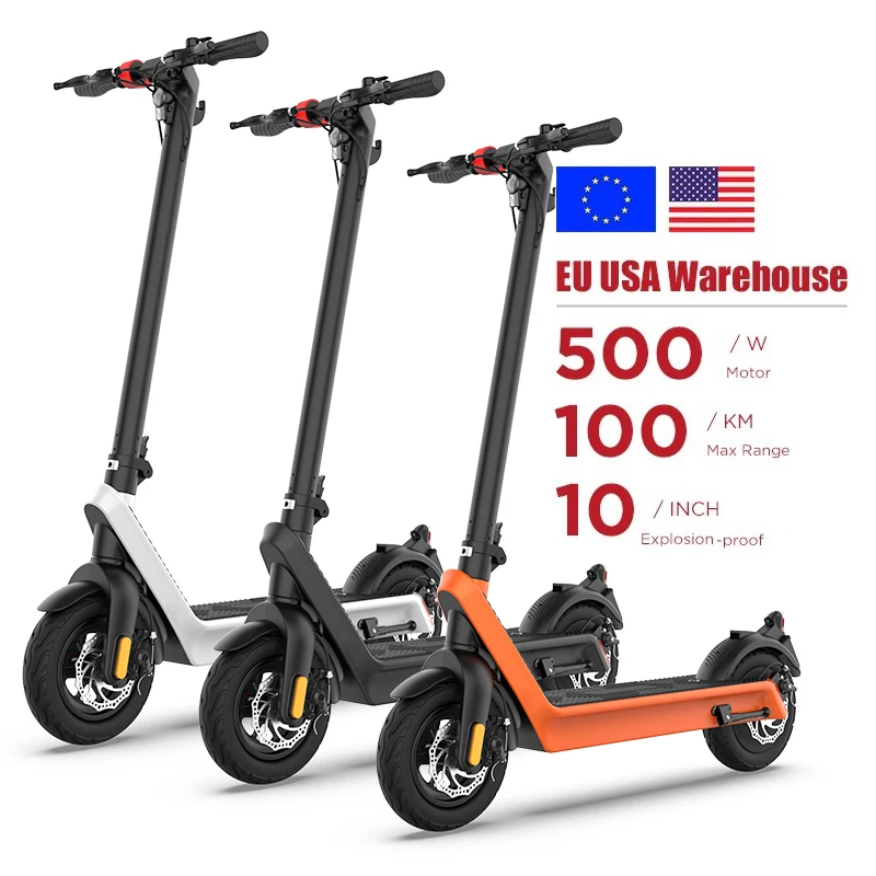 Европейский склад США ЕС в наличии Складной самокат x9 36v 48v 500w 1000 Вт Мощный электрический скутер для взрослых
