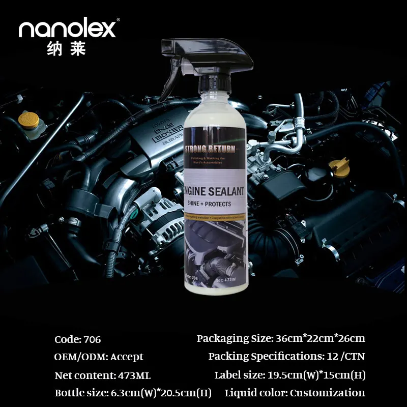 Nanolex 706 автомобильный пластиковый ремонтный агент приборная панель внутренняя Пыленепроницаемая остекление ремонт освобождает amples
