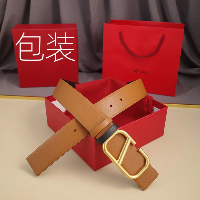 Большой женский ремень с V-образным вырезом Новый декоративный поясной ремень с бронзовой пряжкой