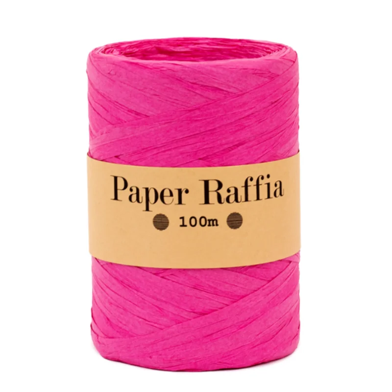 FSC Paper raffia rafia yarn raphia twisted raffia paper raffia for crocheting bag hat