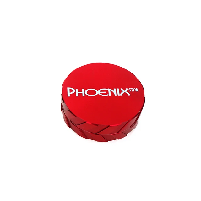 Wholesale Smoke Smoking Accessories Grinder Custom Logo 2.5 Inches Aircraft Grade Aluminum 2 Layers Tobacco Herb Grinder