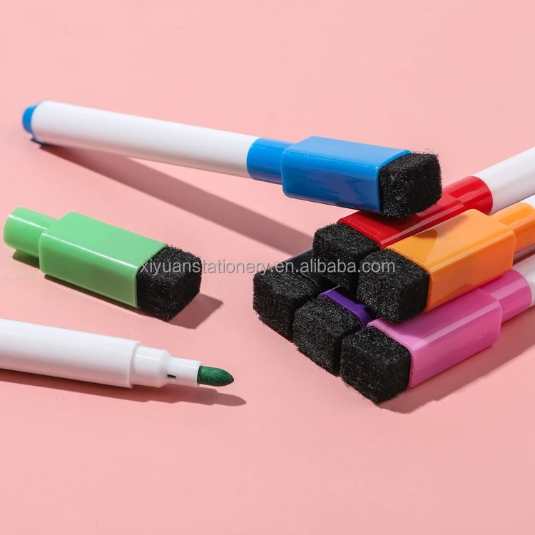 Whiteboard Marker Pen with Black and Red Ink School Use Whiteboard Word Tool