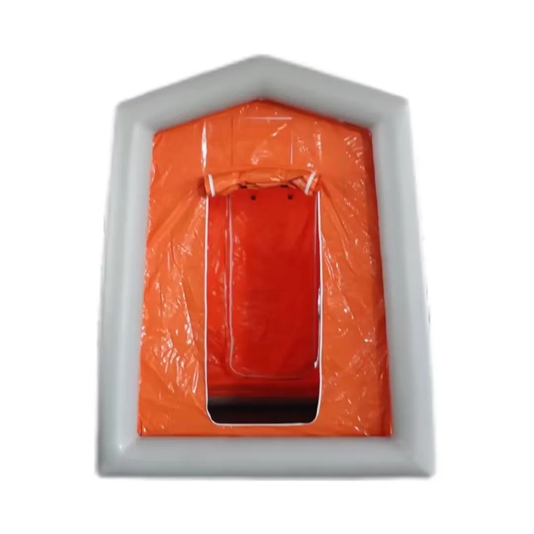 Emergency Medical Inflatable PVC Tent for Outdoor Disinfection & Decontamination Civil Relief Rescue One Bedroom Fabric Camping