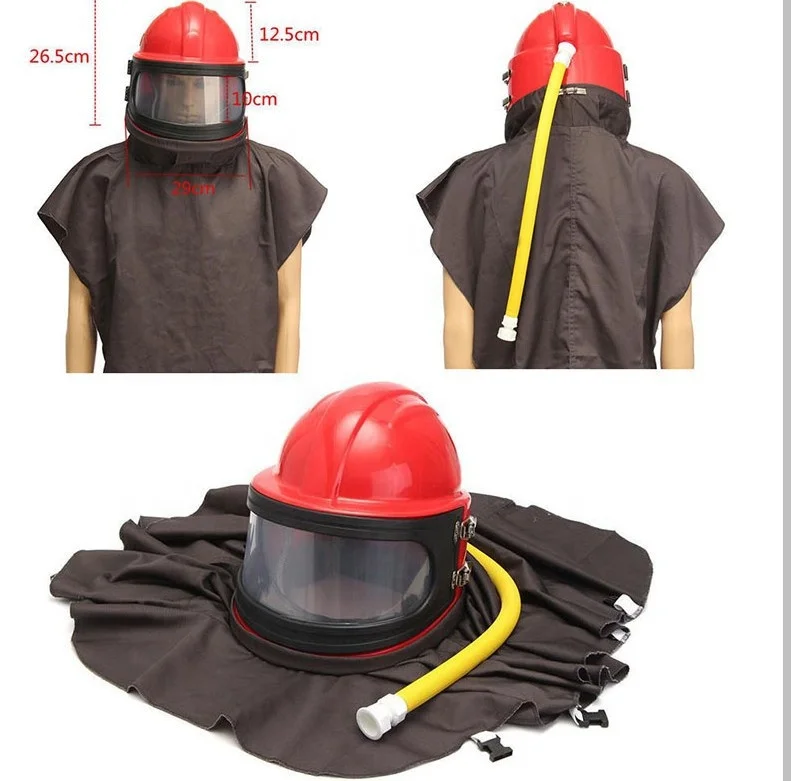 sandblaster helmet sand blast machine hood sandblasting accessories