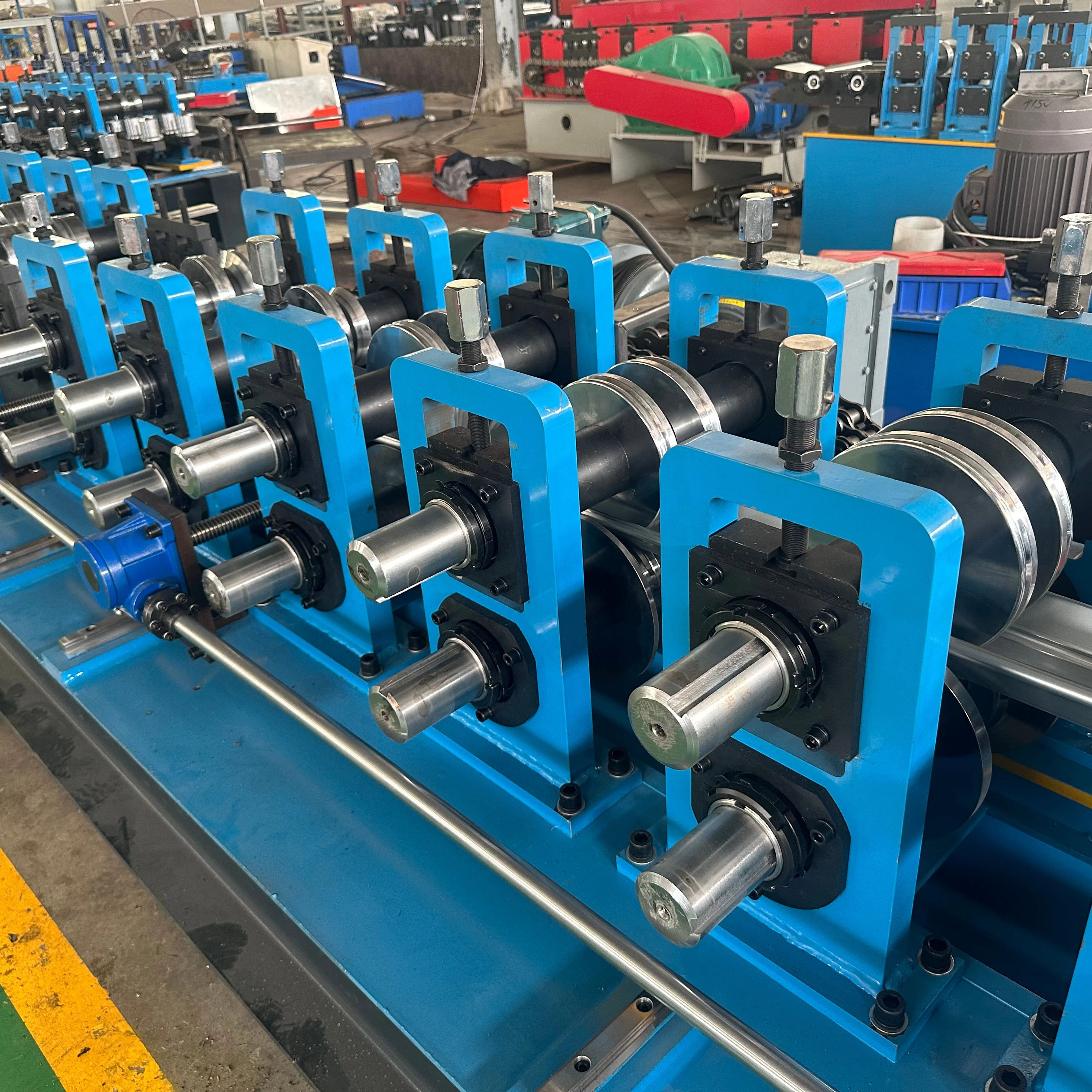 Warehouse Steel Racking Box Beam Full Automatic Roll Forming Machinery Production Line With Auto Feeder