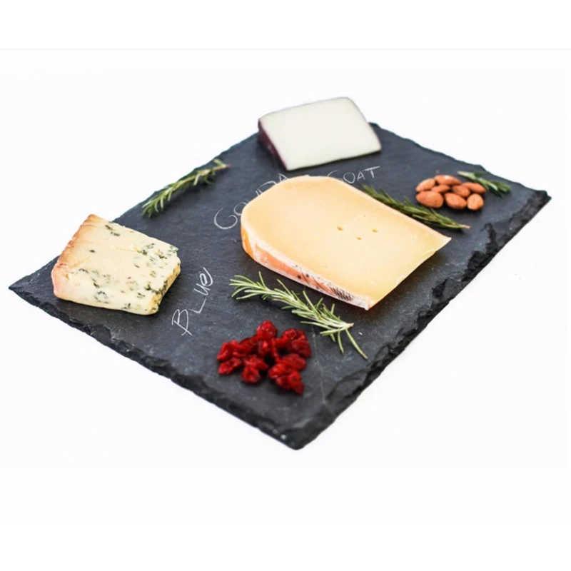 amazon best selling natural black stone sushi slate plate make in china